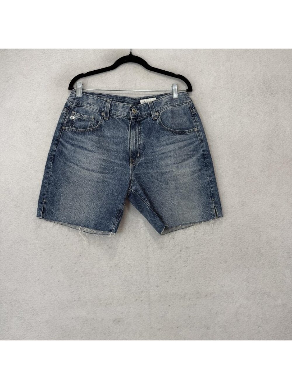 AG Adriano Goldschmied Shorts Womens 30 Blue Ex-Boyfriend Bermuda Raw Hem Denim